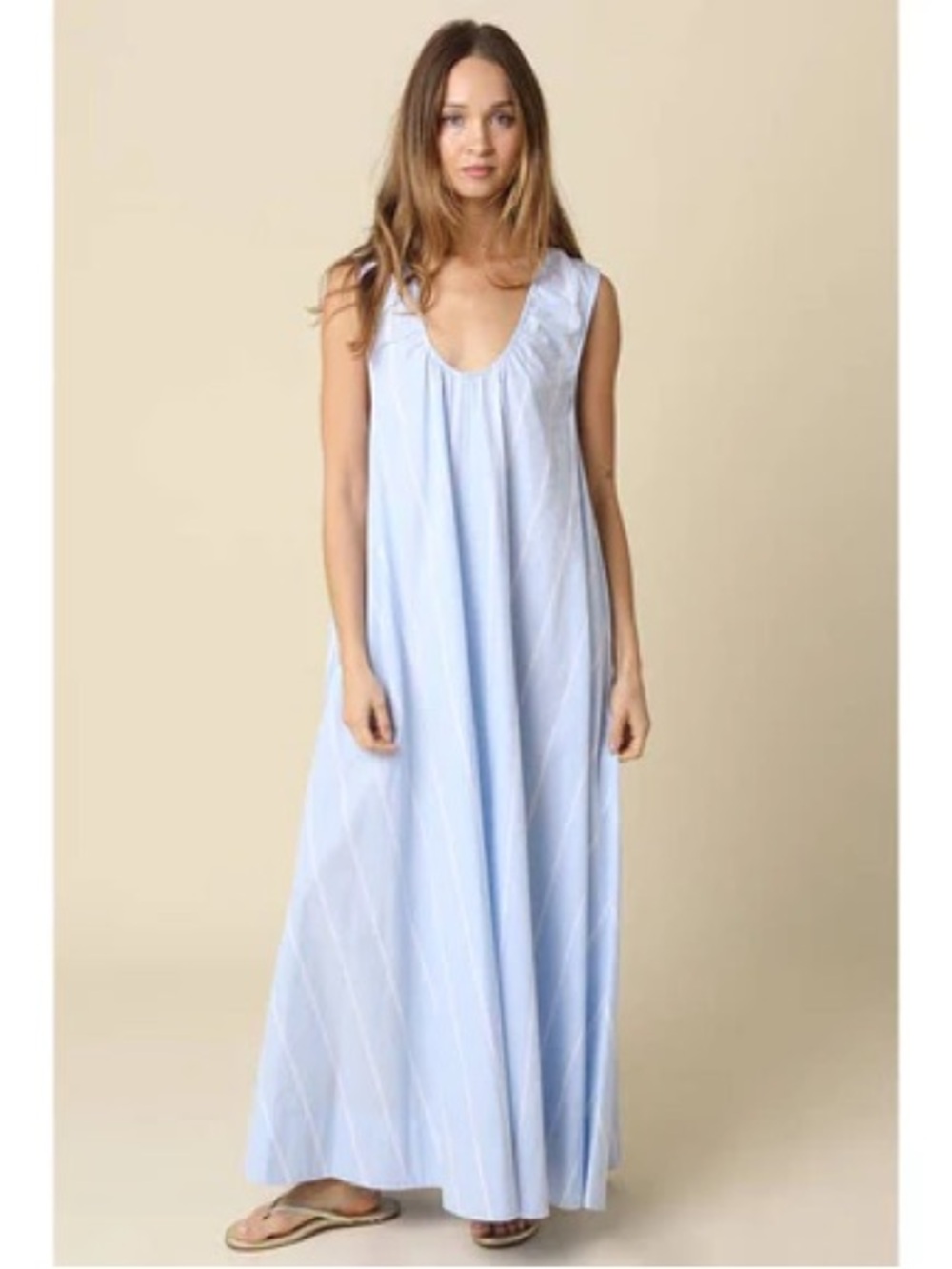NWT Olivaceous Light Blue Sleeveless Maxi Dress